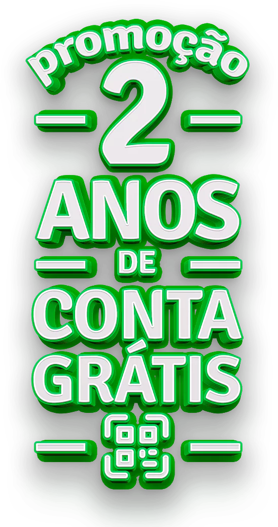 Promoção 2 anos de conta grátis